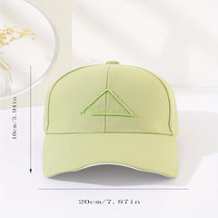 Irregular Brim Cotton Baseball Cap Candy 3D Embroidery Couple Sun Hat