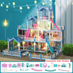 DIY Assembled Villa Creative Birthday Gift With Light String
