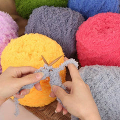 Soft Coral Velvet Yarn for DIY Arts 500g