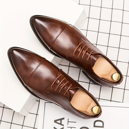 Men's Vintage Lace Up Dress Shoes Assorted Colors