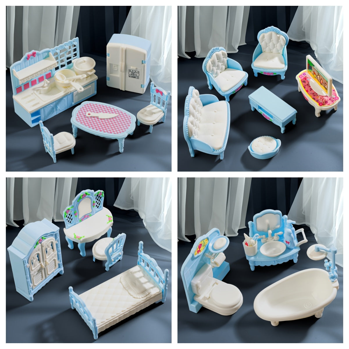 Doll Furniture Dollhouse Accessories Toy Simulations Housewarming DIY