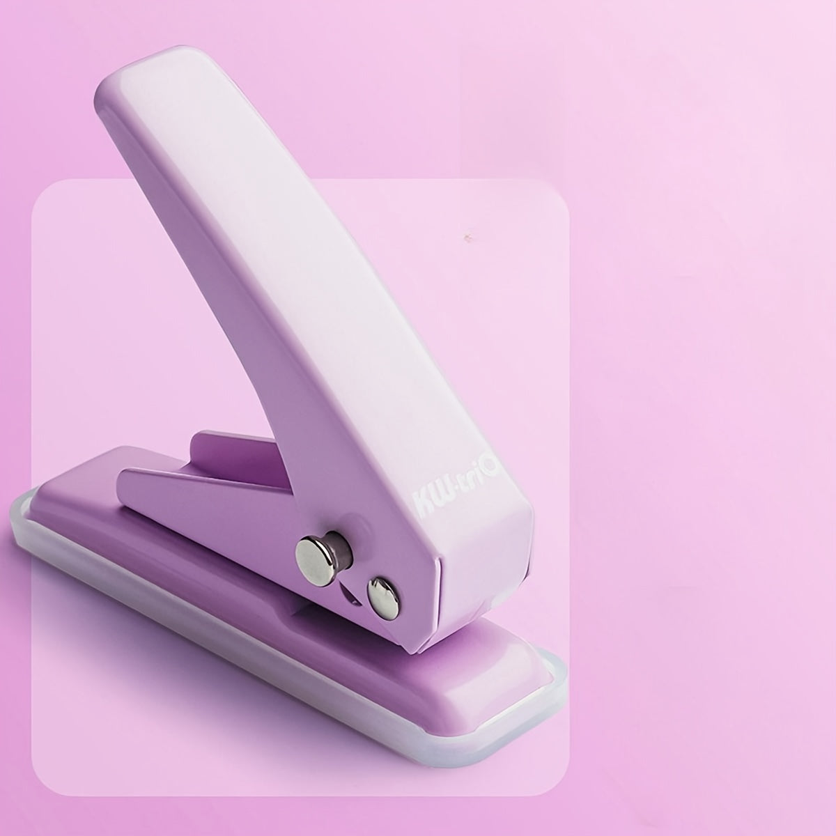 Mini Round Hole Punch Small Manual Punch 20 Sheets - 4 Colors