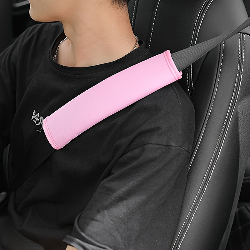 2pcs Car Seat Belt Shoulder Cover Soft Extended All Seasons