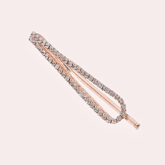 Crystal Hairpin Geometric Edge Clip Hair Accessories