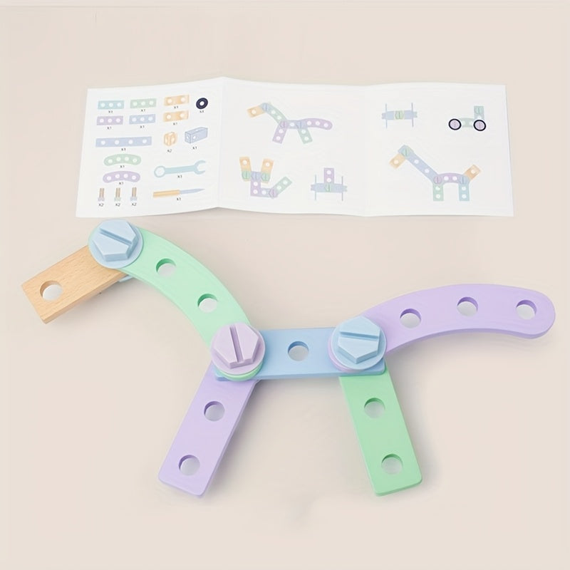 Arrival Hand Playful Nut & Screwdriver Set Wooden Toy