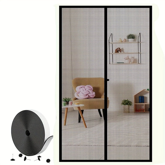 Magnetic Screen Door 91x208 cm Reinforced Fiberglass Curtain