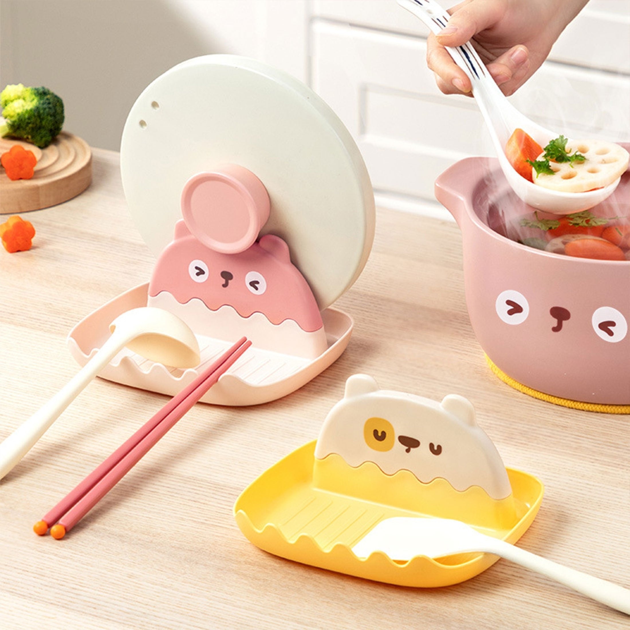 Utensil Rest With Drip Pad - Spoon & Spoon Holder - Kitchen Organizer