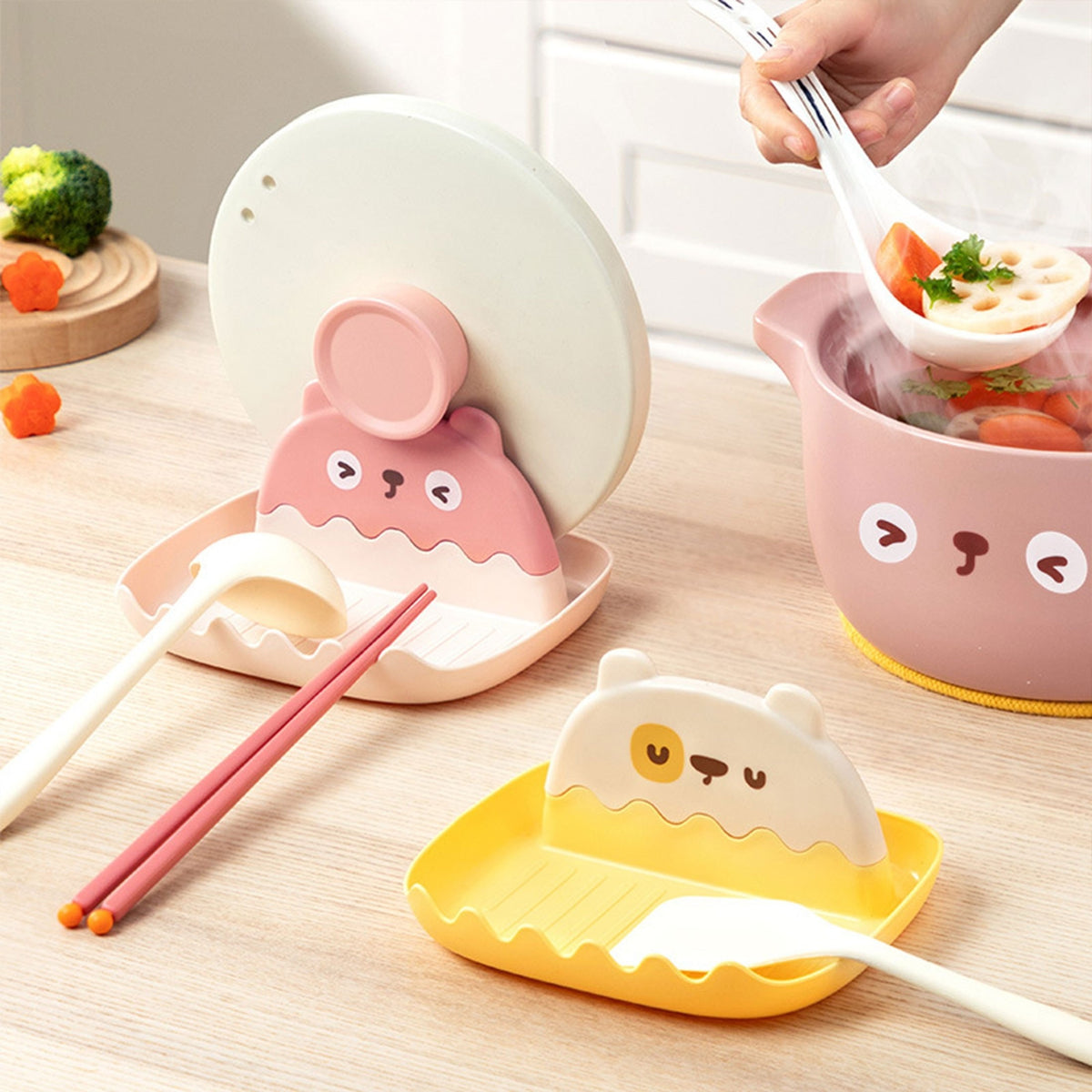 Utensil Rest With Drip Pad - Spoon & Spoon Holder - Kitchen Organizer