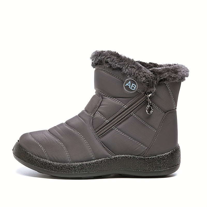 Thermal Fur Lined Snow Boots Non Slip Winter Boots