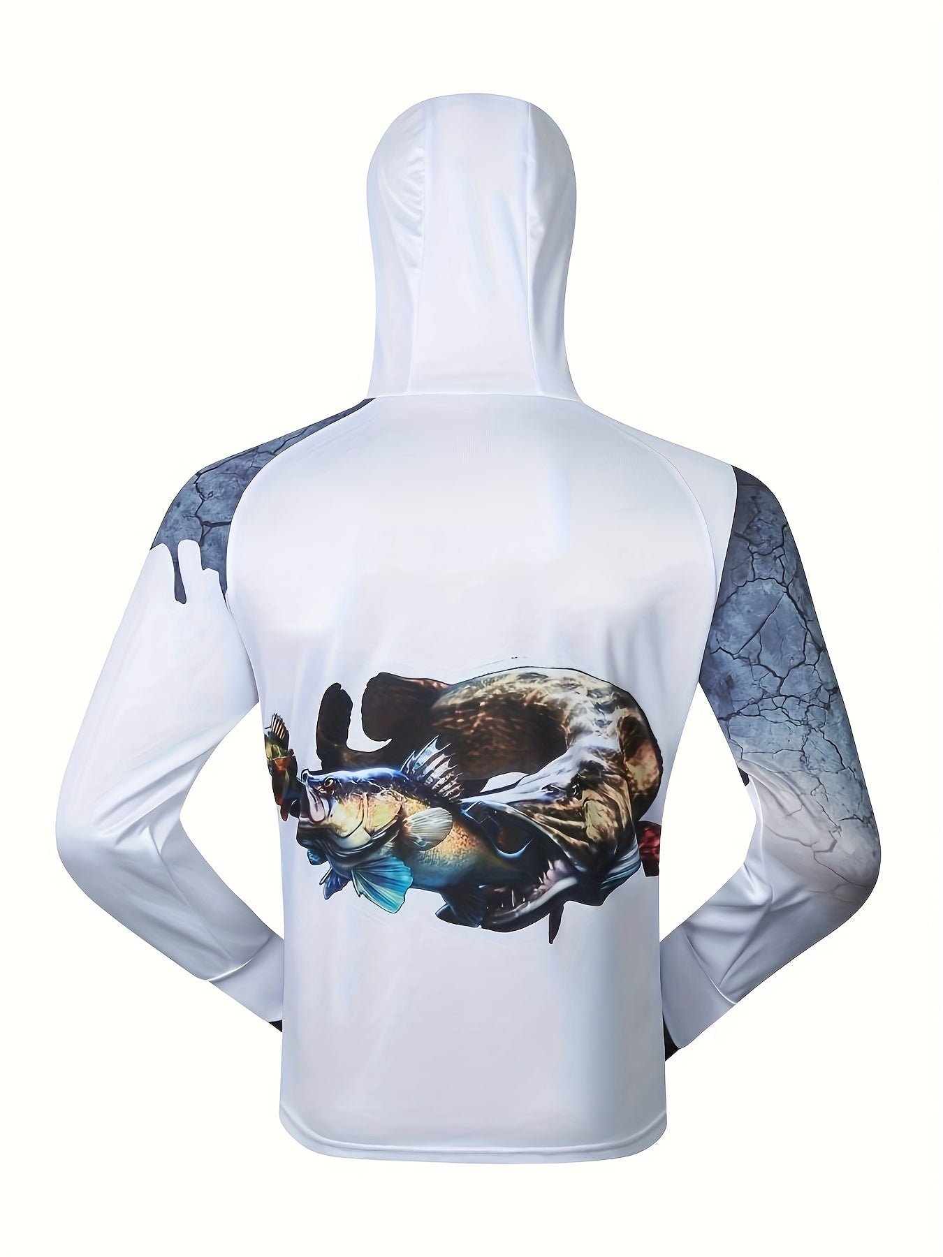 Men's UPF 50 Sun Protection Hooded Jacket Quick Dry Rash Guard