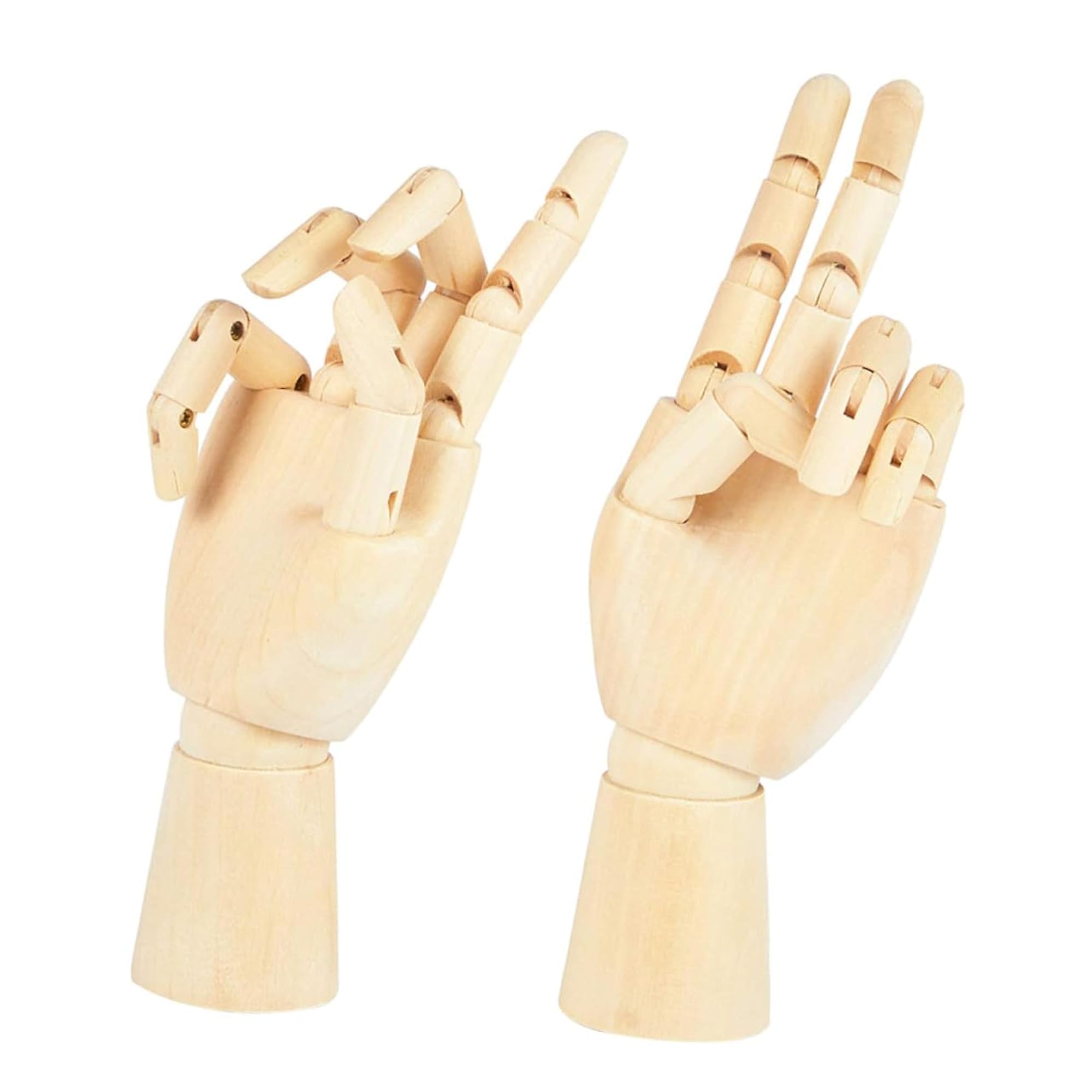 2pcs Wooden Puppet Hand Models for Sketching and Drawing – CRAZE