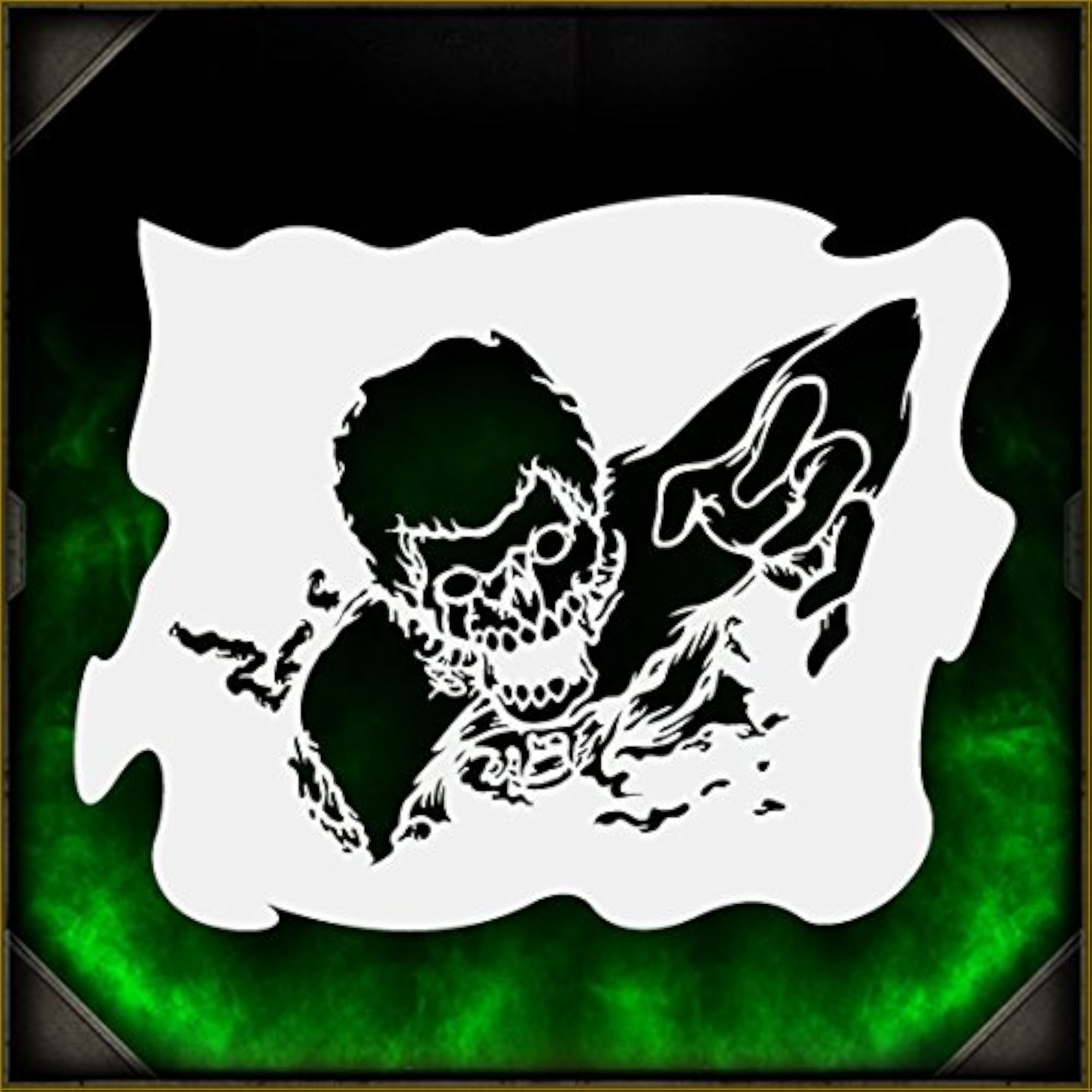 Zombie Crawler 3 Airbrush Stencil Art Design Template – CRAZE
