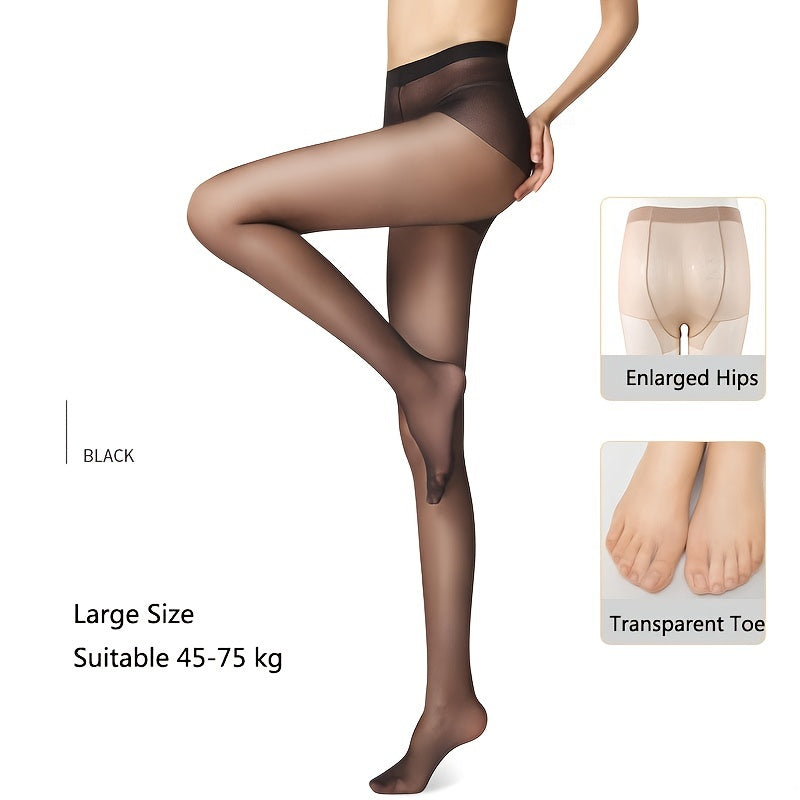 Sexy High Waist Sheer Pantyhose Anti-Snag Footed Stockings