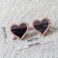 Heart-Shaped Kids Sunglasses, Outdoor Sun Protection