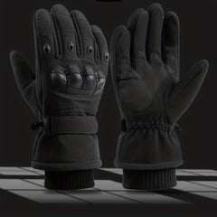 Men's Winter Velvet Windproof Touch Screen Gloves