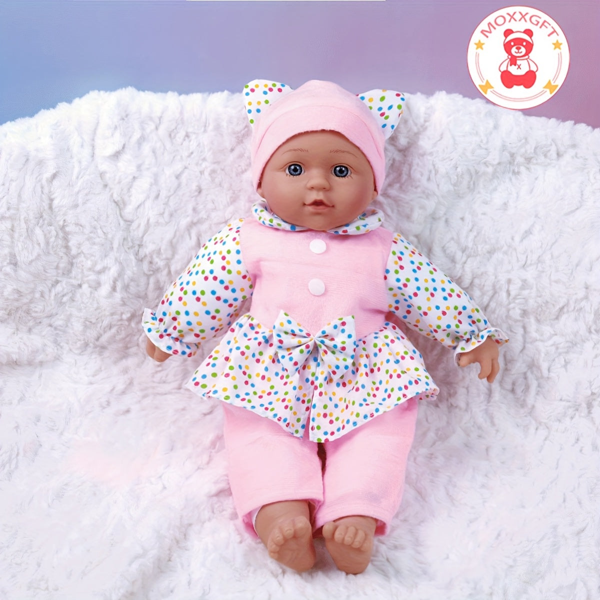 MOXXGFT 40 Reborn Toddler Doll with Clothes Pacifier Soft Body Simulation Doll