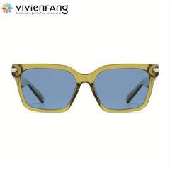 VIVIENFANG Rectangular Polarized Sunglasses Unisex Shades UV Protection