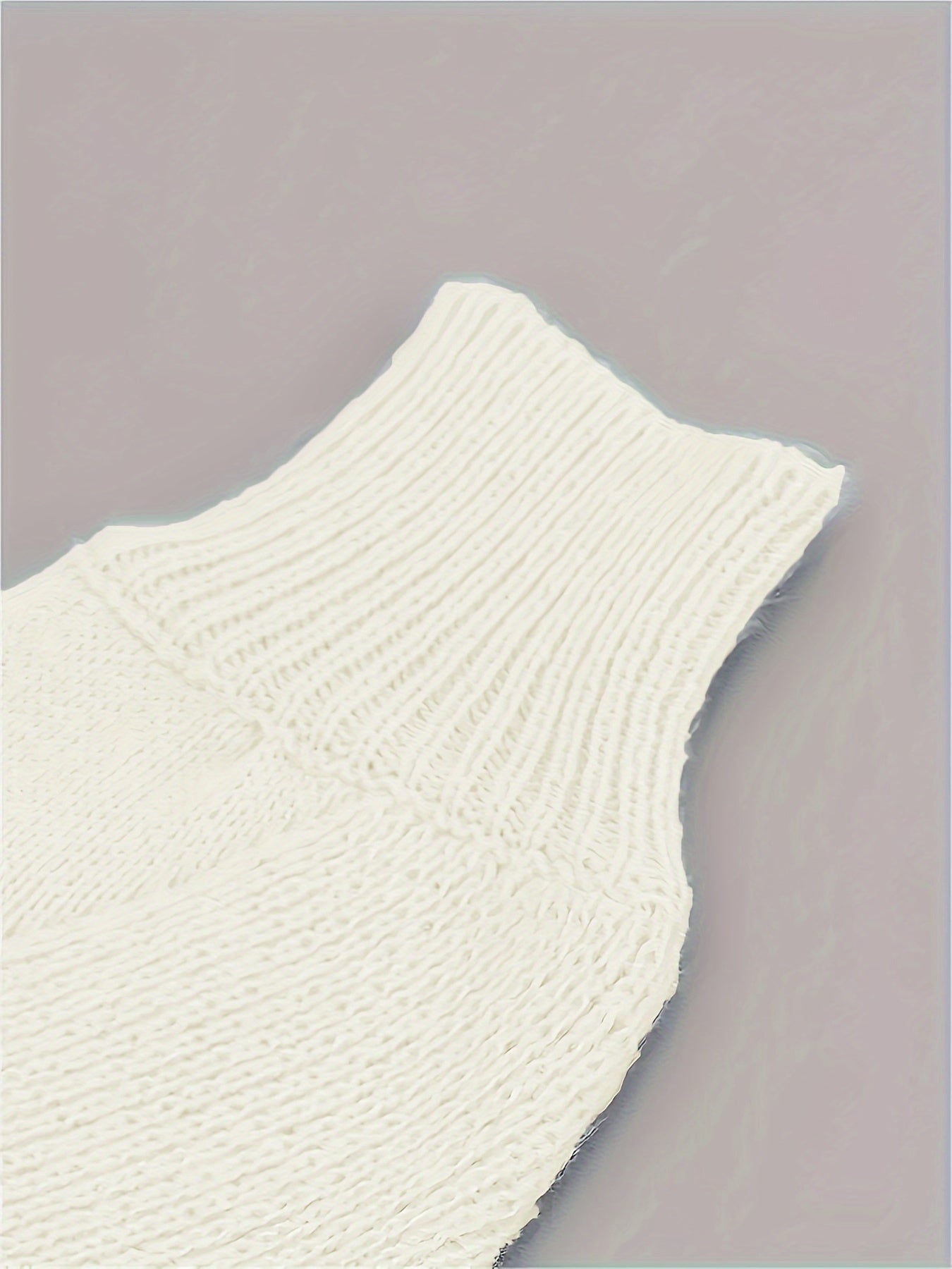  Solid Long Sleeve Round Neck Sweater