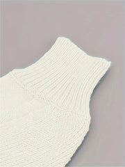  Solid Long Sleeve Round Neck Sweater
