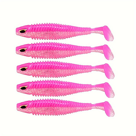 5pcs Silicone Soft Bait Fishing Lure Wobbler Lures for Fishing