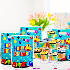 10pcs Colorful Happy Birthday Party Gift Bags