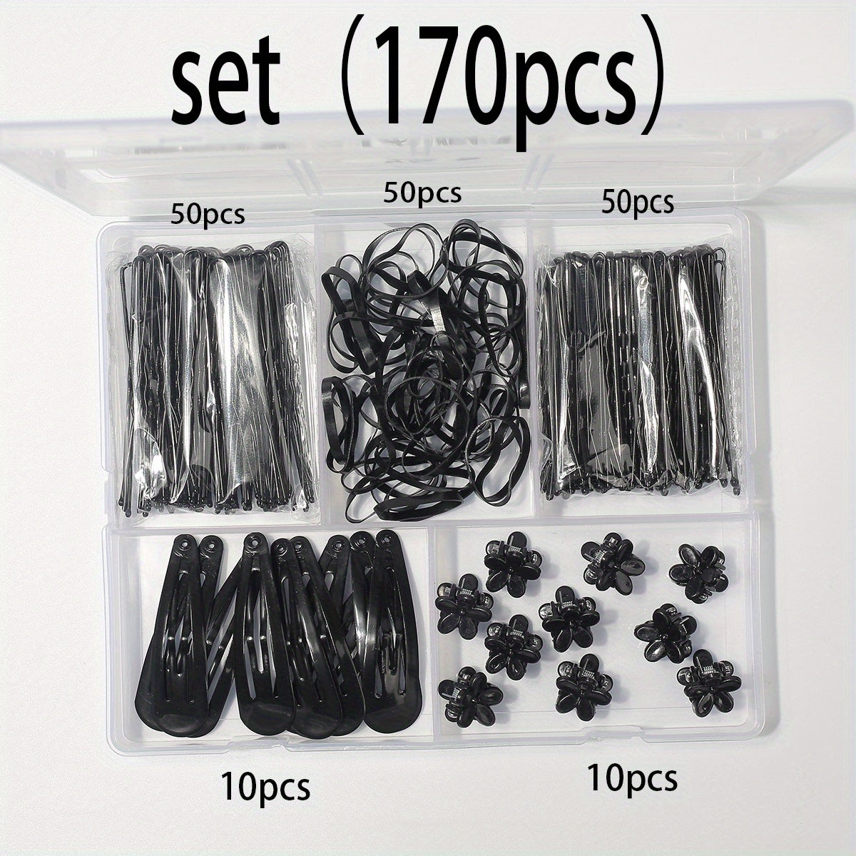 Hair Accessories Set Hair Clips Hair Rings Hair Claws Styling Tools Bands