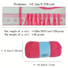 4pcs Soft Milk Cotton Yarn for Knitting Crochet