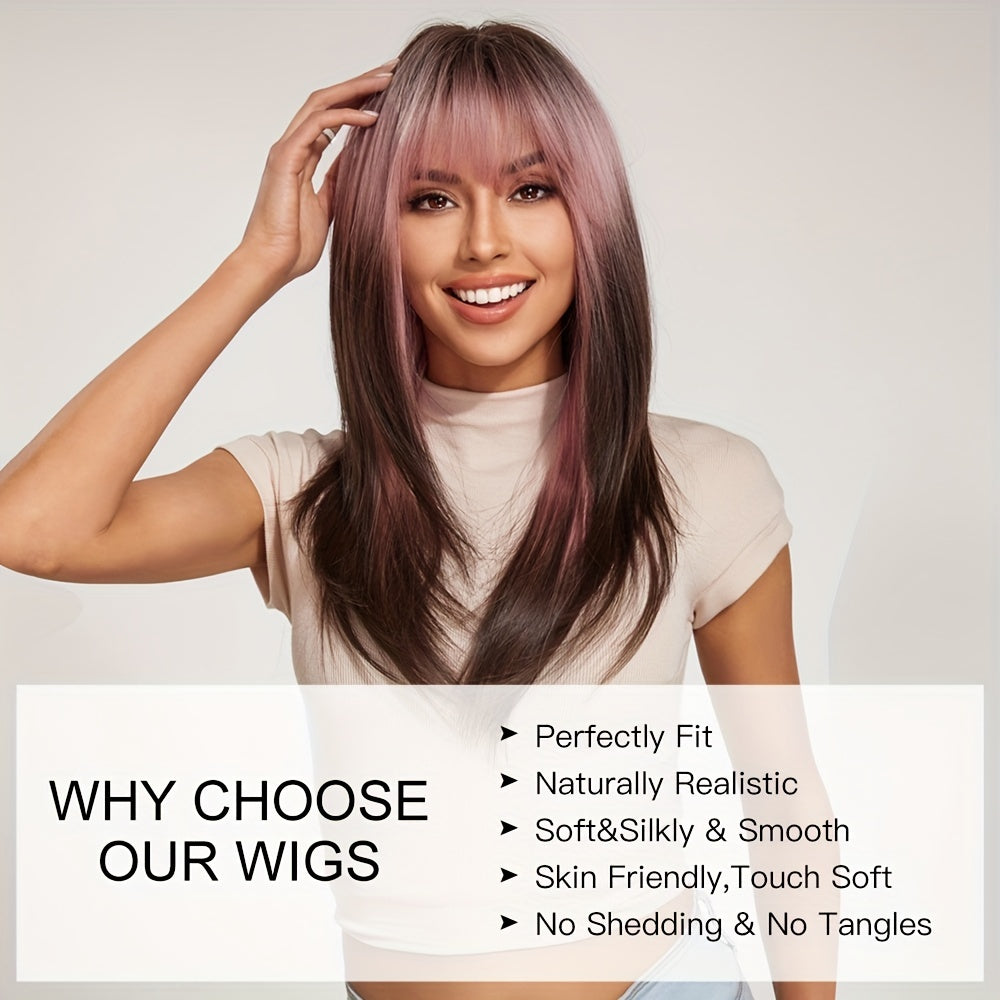Butterfly Hair Cut Layered Wigs With Bangs