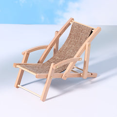 1:12 Dollhouse Beach Chair Deck Chair Model Living Scene Decor Toy