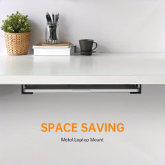 Under Desk Laptop Holder Mount with Screw - Under Table Laptop Mount Bracket