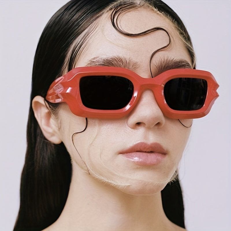 Vintage Rectangle Frame Sunglasses Cyberpunk Y2K PC Frame