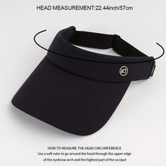 Solid Visor Hat Casual Sunshade Sports Golf Baseball Cap Unisex Lightweig...