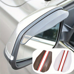 2pcs Car Rearview Mirror Rain Eyebrows Universal PVC Rain Shield Sunshade