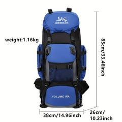 Durable Nylon Backpack for Camping & Travel Large Capacity