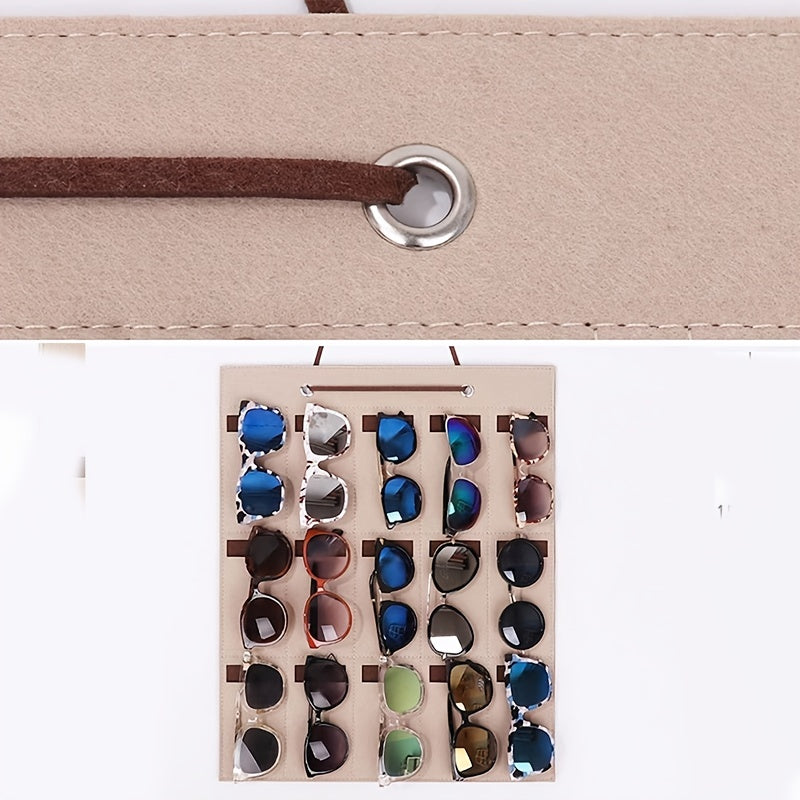 Wall Mounted Foldable Sunglasses Storage Holder