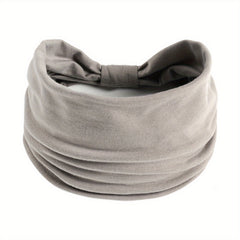 Solid Color Wide Brim Hair Band Top Knotted Headband