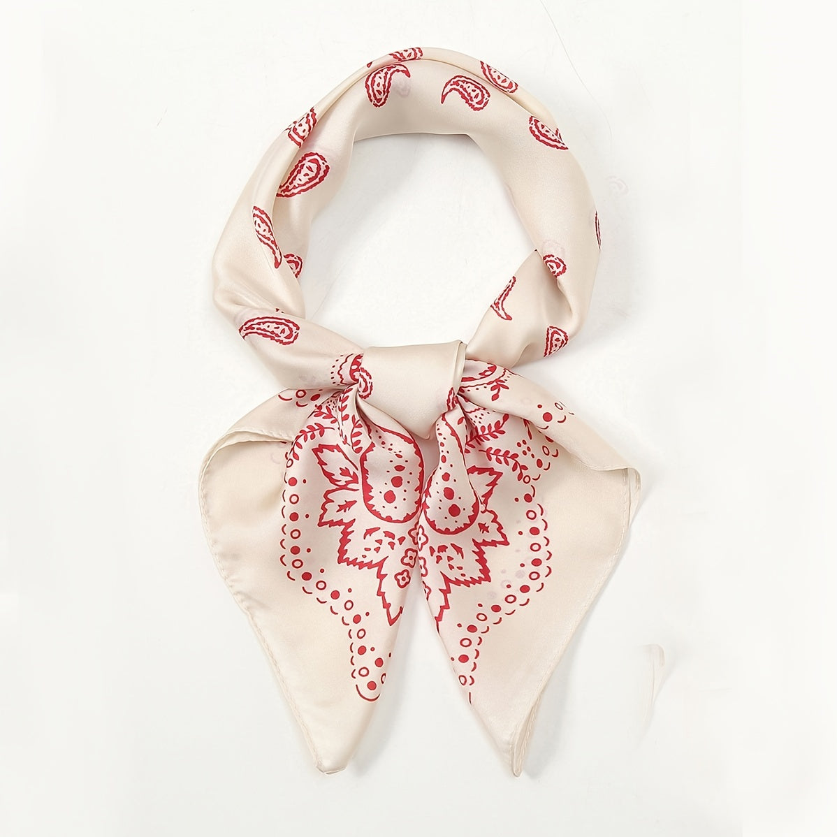 Floral Print Vintage Scarf Small Headband Headscarf Bandana For Her
