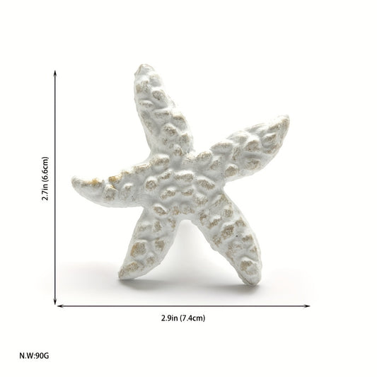 Retro Ocean Style Cast Iron Starfish Handle for Cabinet Door Children's Room