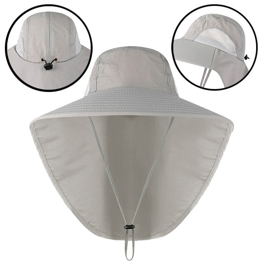 Men's Wide Brim Fishing Hat UV Protection Quick Dry Breathable