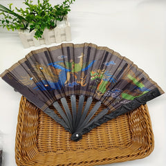 Colorful Cloth Ornament Fan for Women Photography