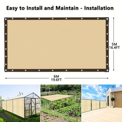 Durable Shade Sail Canopy for Garden & Patio