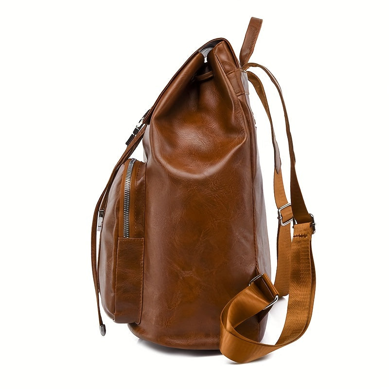 Vintage Niche Solid Backpack Lightweight Travel Daypack