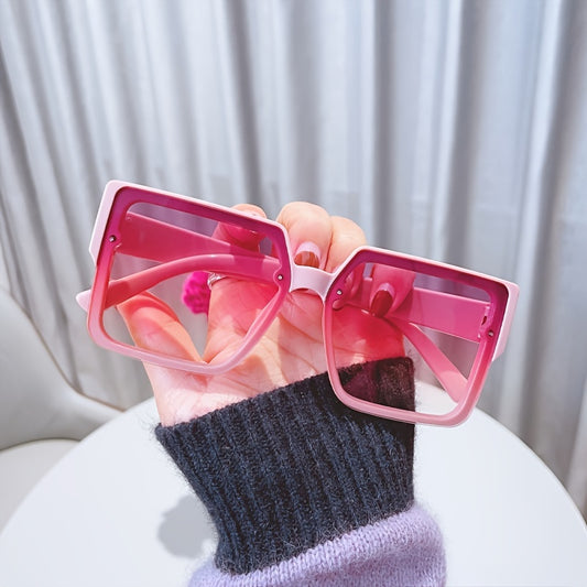 Vintage Oversize Square Sunglasses Colorful Frame