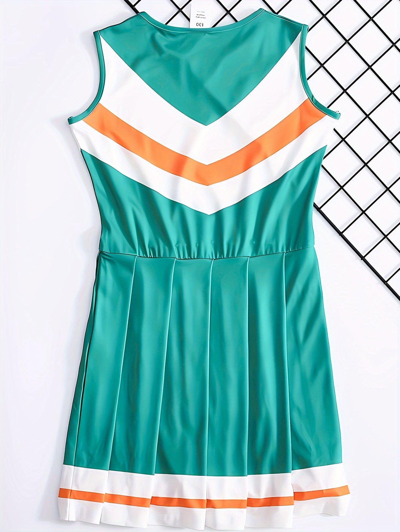 Girls Sleeveless Cheerleading Dress For Sports Performance