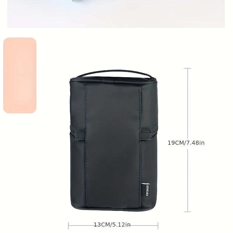 Stylish Bucket Cosmetic Bag with Zipper