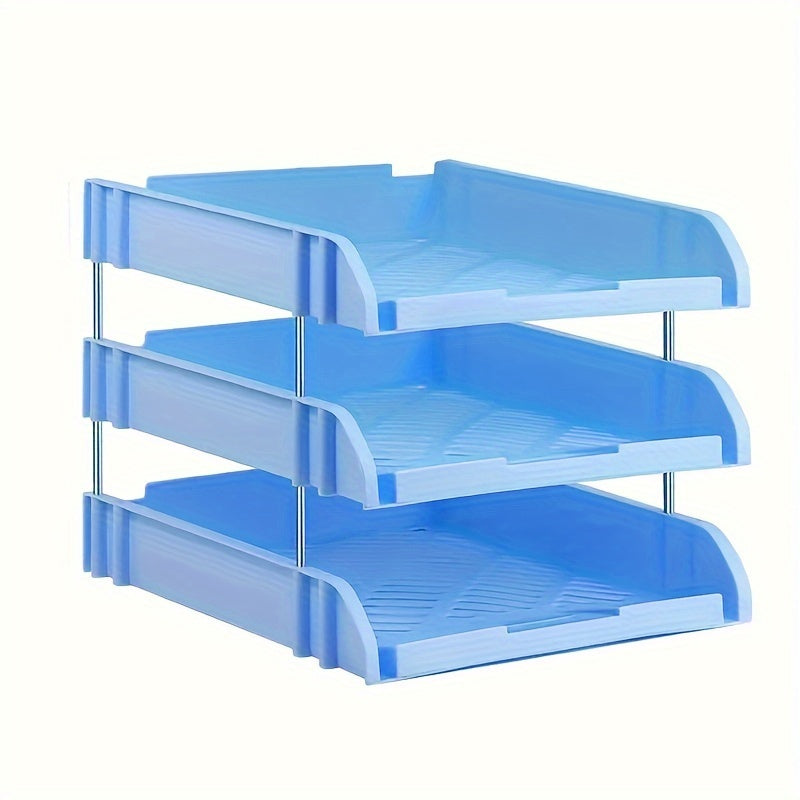 Office Desktop File Tray Rack, Data Arrangement Storage Basket