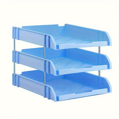 Office Desktop File Tray Rack, Data Arrangement Storage Basket
