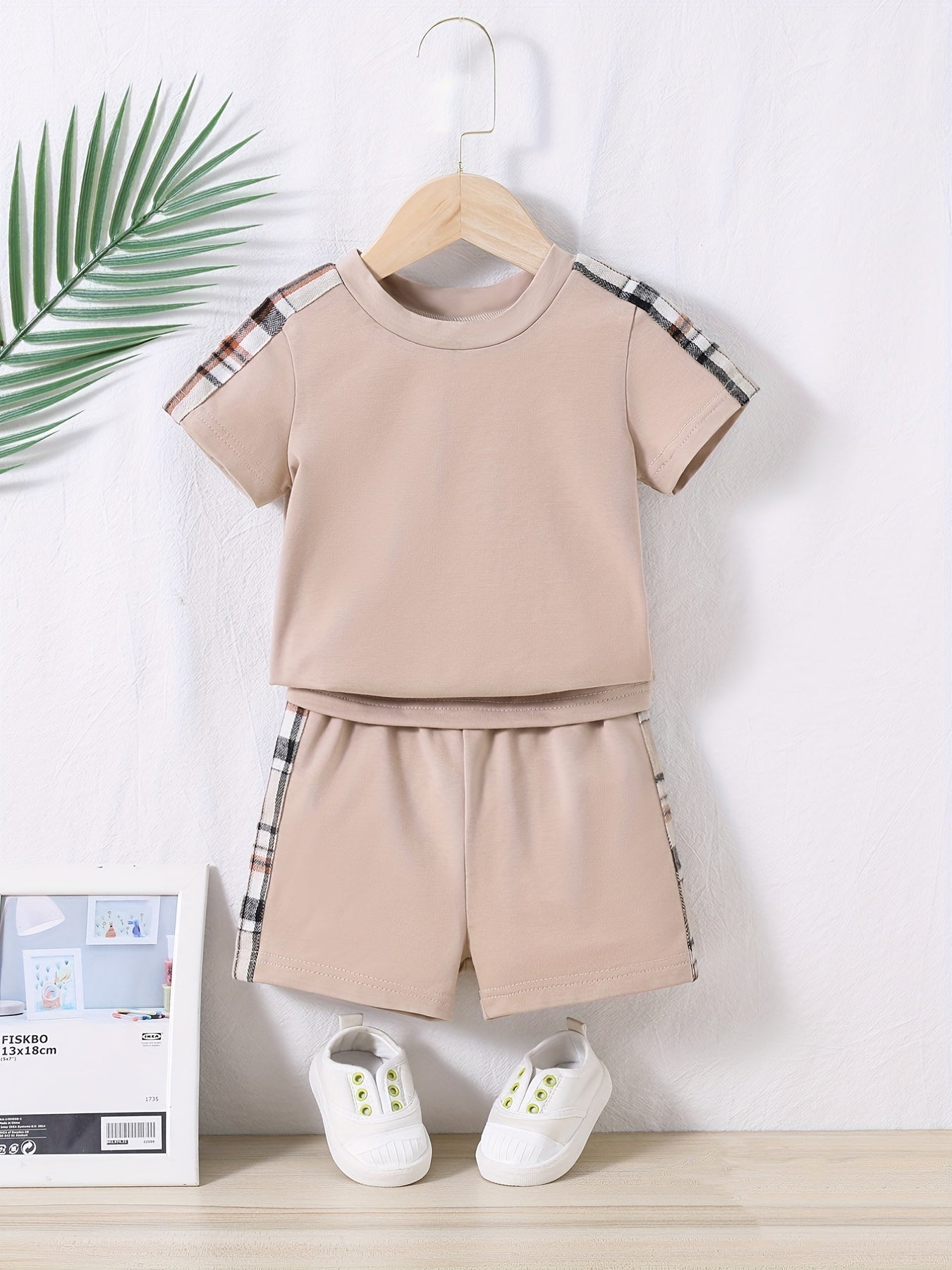 Toddler Boys Casual Outfit Set with T-shirt, Shorts, and Bear Bag