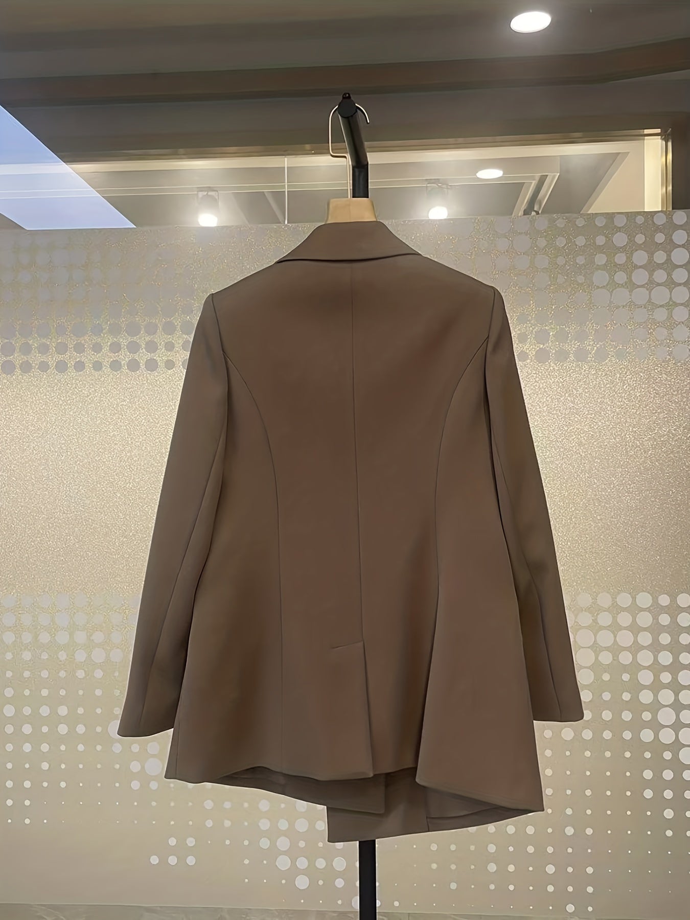 Double Breasted Lapel Neck Blazer Long Sleeve Blazer