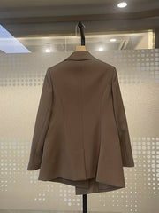 Double Breasted Lapel Neck Blazer Long Sleeve Blazer